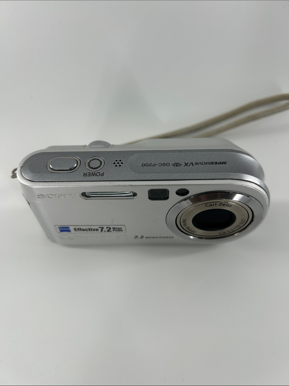 Sony Cyber-Shot DSC-P200 Digital Camera 7.2MP w/ Battery Silver Carl Zeiss - Picture 13 of 15